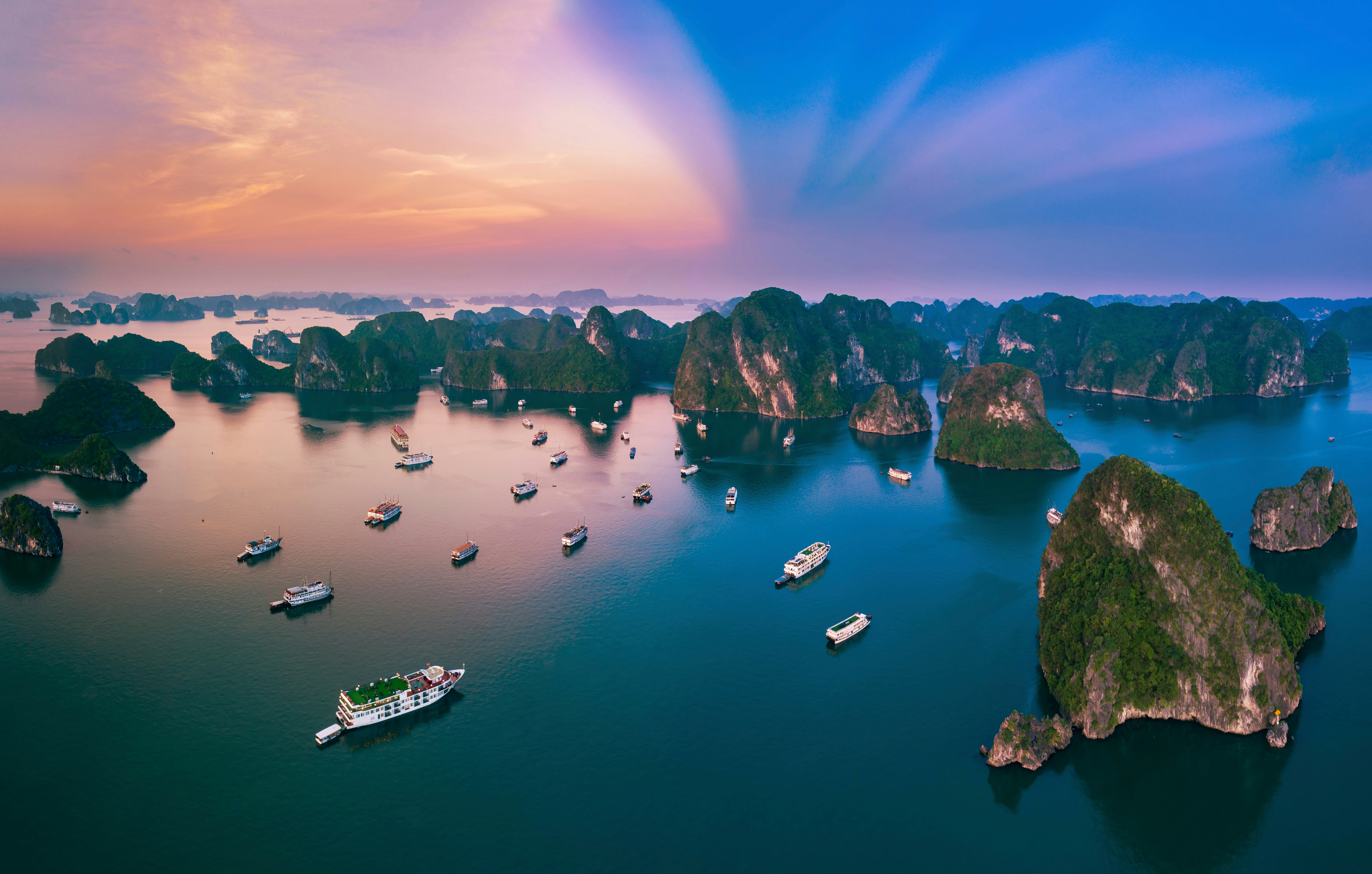 Ha Long Bay limestone karsts