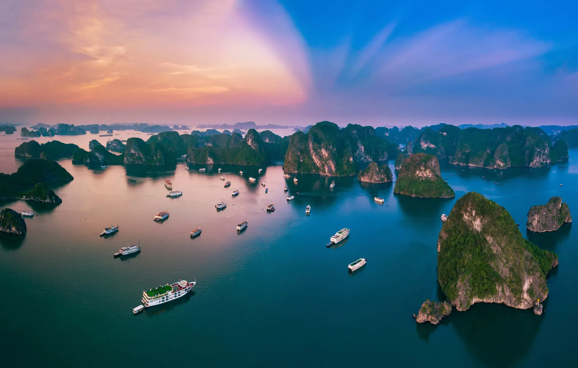 Ha Long Bay limestone karsts